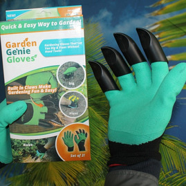 Садовые перчатки с когтями Garden Genie